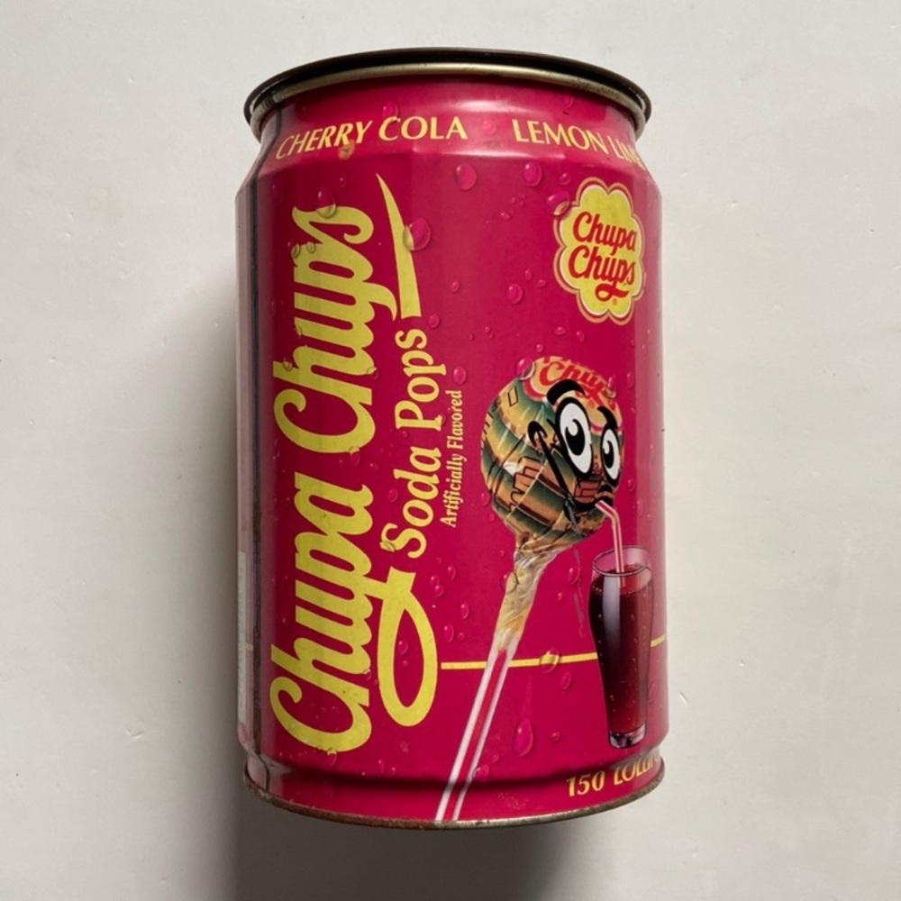 Old Chupa Chups Soda Pops Lollipops Tin